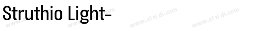 Struthio Light字体转换